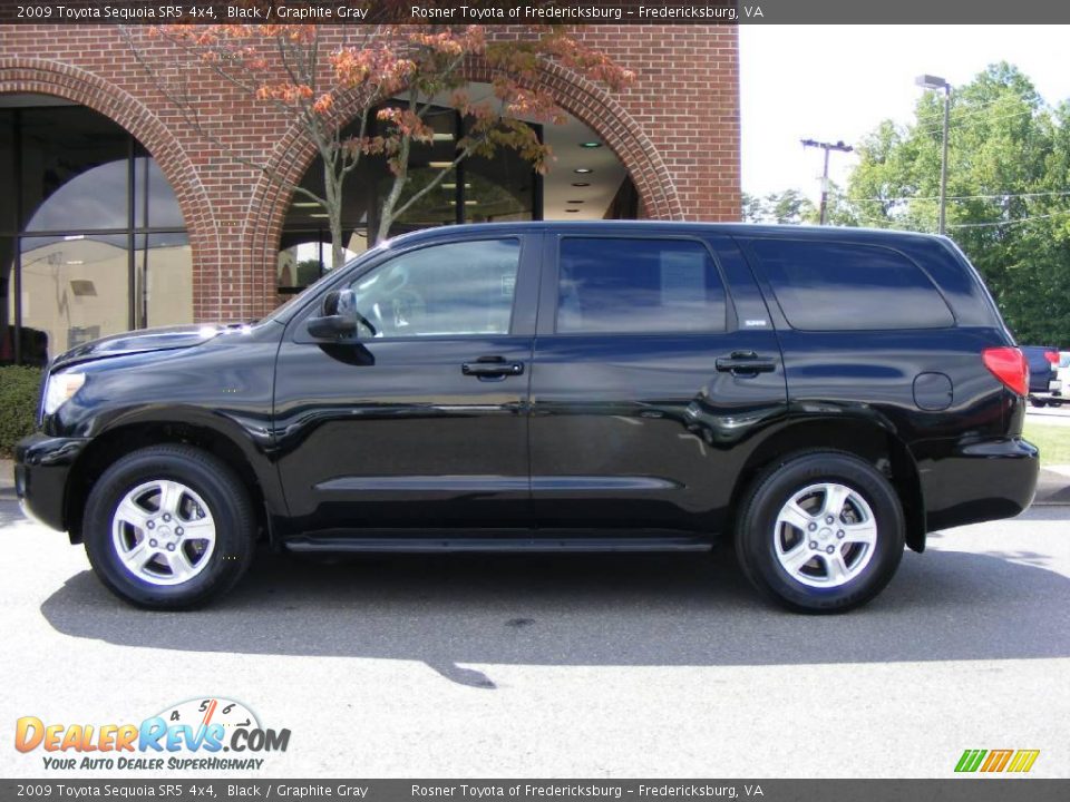 2009 Toyota Sequoia SR5 4x4 Black / Graphite Gray Photo #19