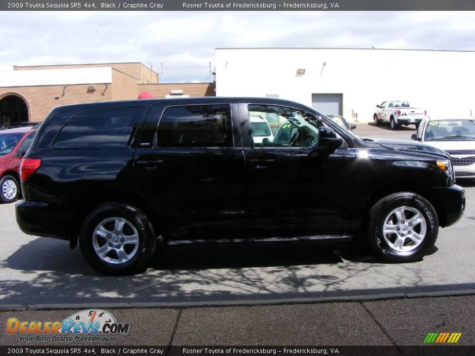 2009 Toyota Sequoia SR5 4x4 Black / Graphite Gray Photo #21
