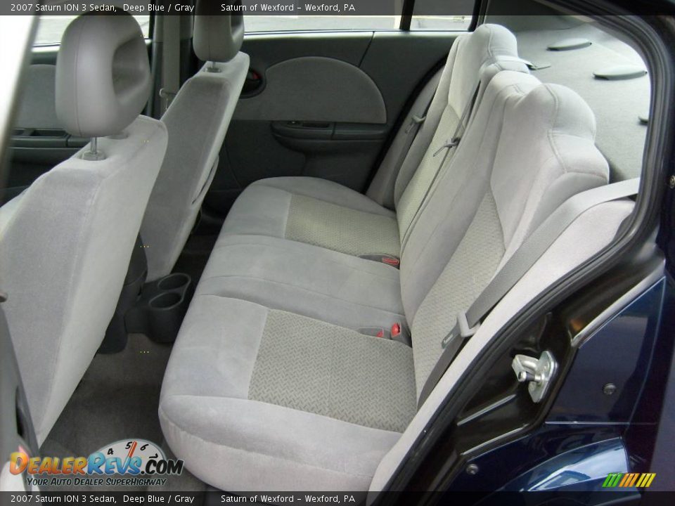 2007 Saturn ION 3 Sedan Deep Blue / Gray Photo #13