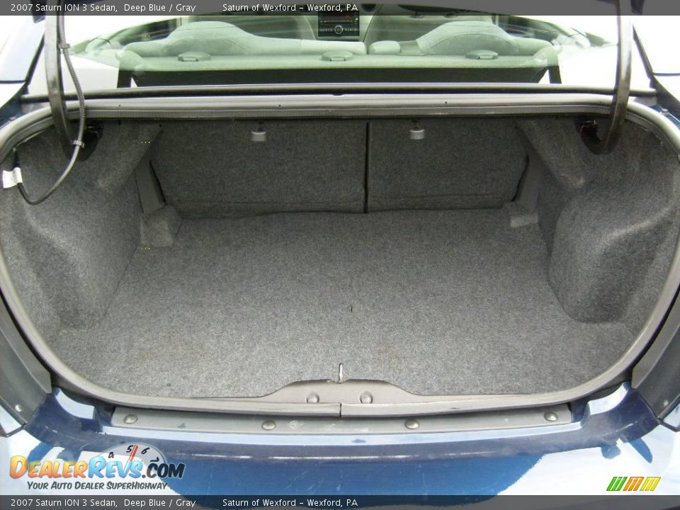 2007 Saturn ION 3 Sedan Deep Blue / Gray Photo #15