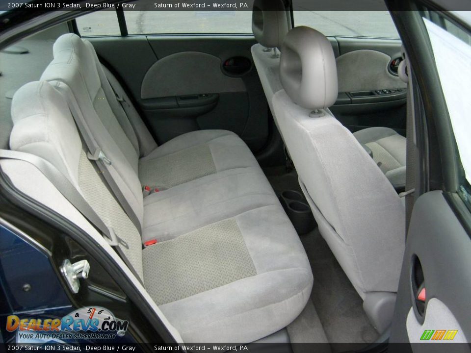 2007 Saturn ION 3 Sedan Deep Blue / Gray Photo #16