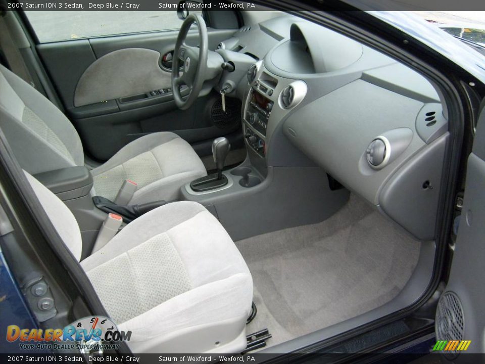 2007 Saturn ION 3 Sedan Deep Blue / Gray Photo #17