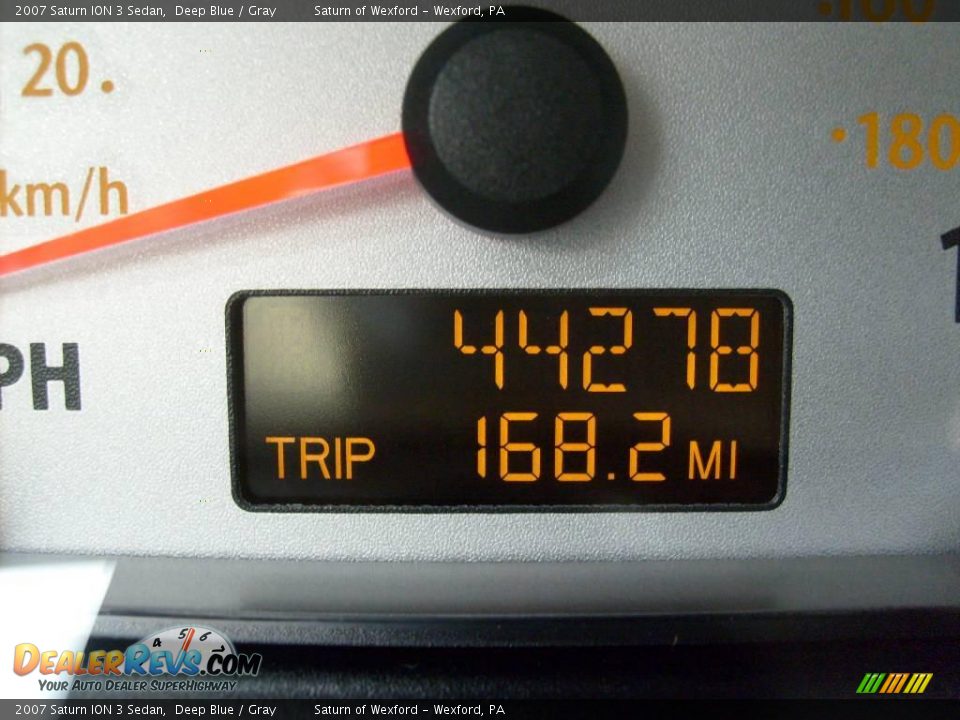 2007 Saturn ION 3 Sedan Deep Blue / Gray Photo #20