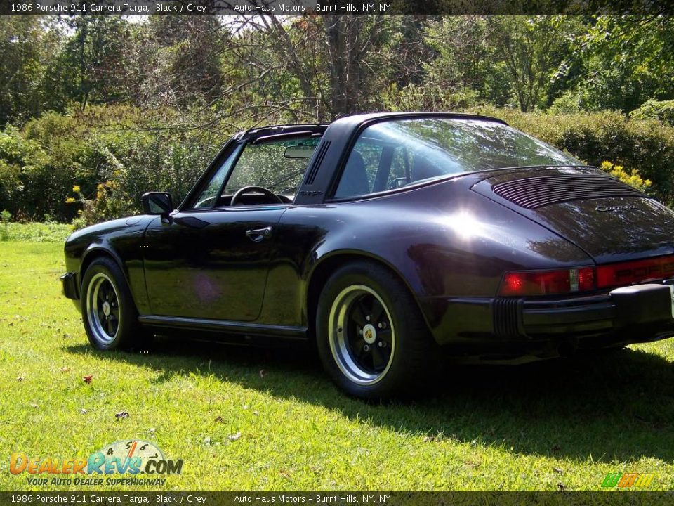 1986 Porsche 911 Carrera Targa Black / Grey Photo #2