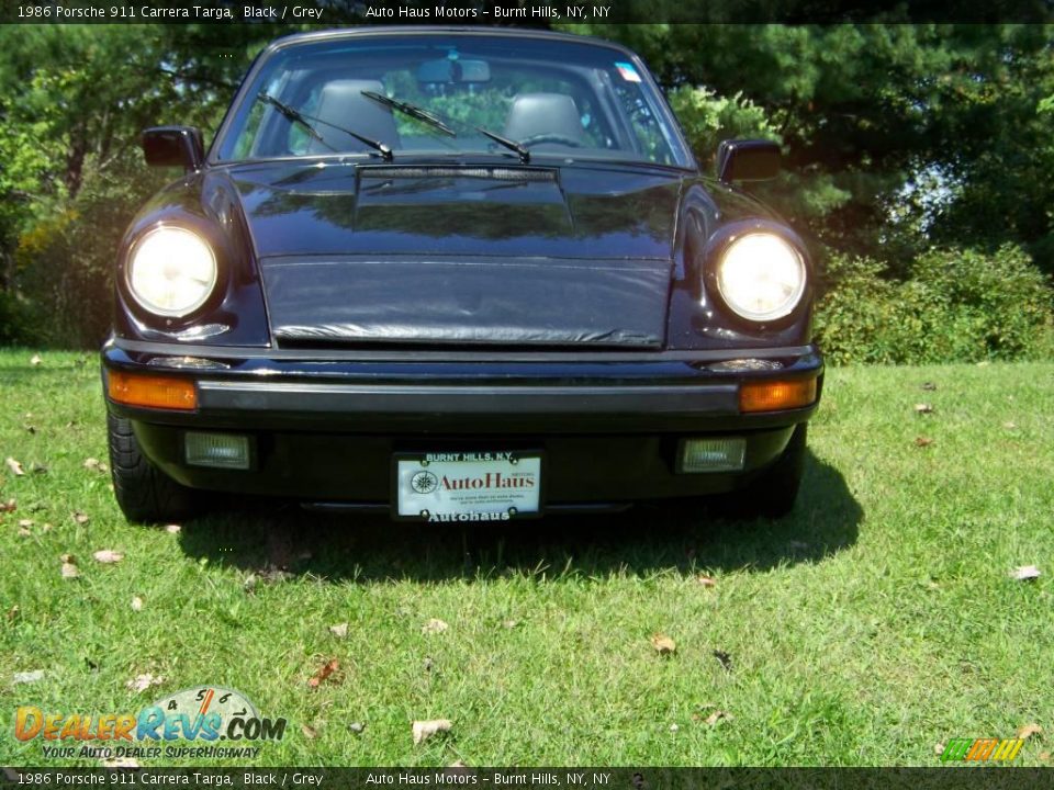 1986 Porsche 911 Carrera Targa Black / Grey Photo #4