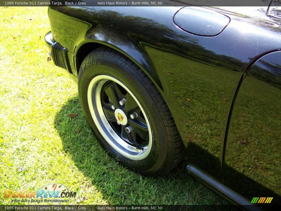 1986 Porsche 911 Carrera Targa Black / Grey Photo #6