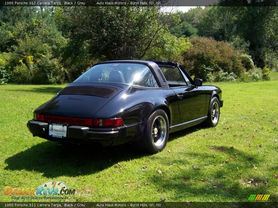 1986 Porsche 911 Carrera Targa Black / Grey Photo #11