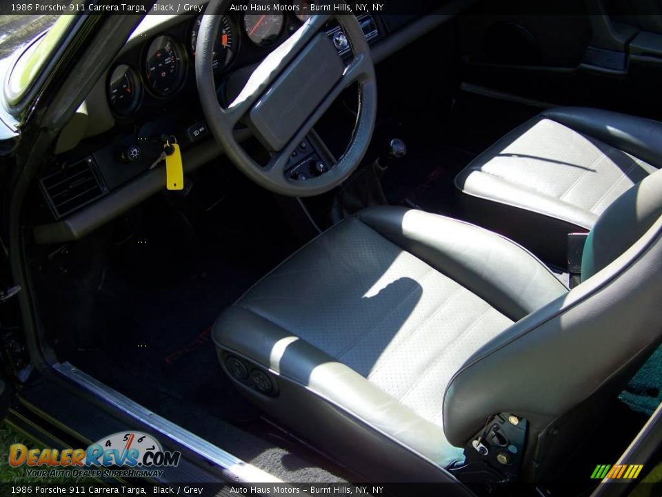 1986 Porsche 911 Carrera Targa Black / Grey Photo #13