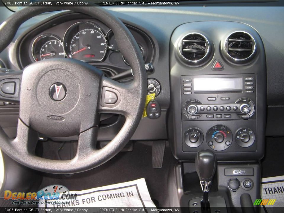 2005 Pontiac G6 GT Sedan Ivory White / Ebony Photo #12