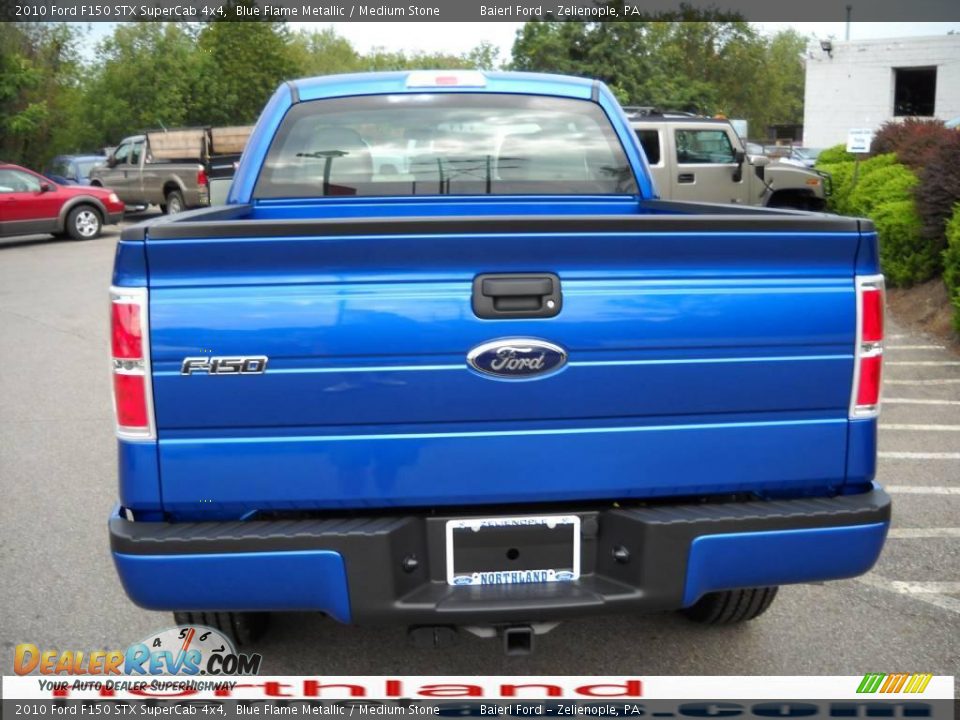 2010 Ford F150 STX SuperCab 4x4 Blue Flame Metallic / Medium Stone Photo #7