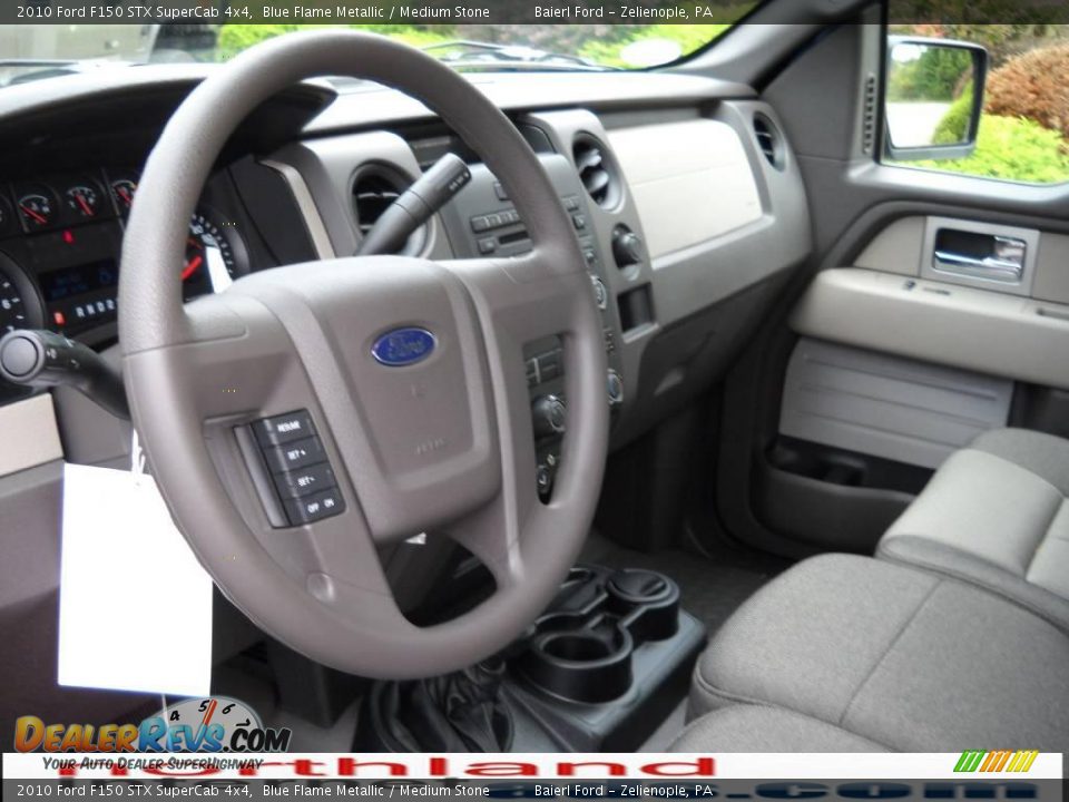 2010 Ford F150 STX SuperCab 4x4 Blue Flame Metallic / Medium Stone Photo #10