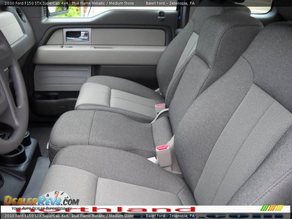 2010 Ford F150 STX SuperCab 4x4 Blue Flame Metallic / Medium Stone Photo #11