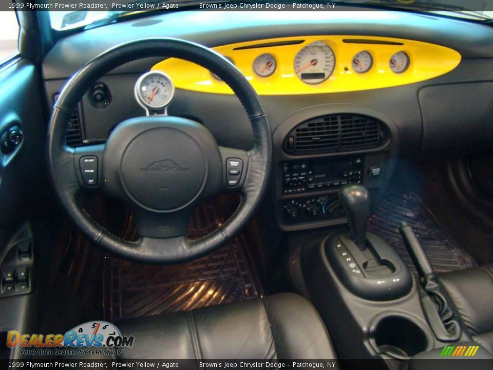 1999 Plymouth Prowler Roadster Prowler Yellow / Agate Photo #11
