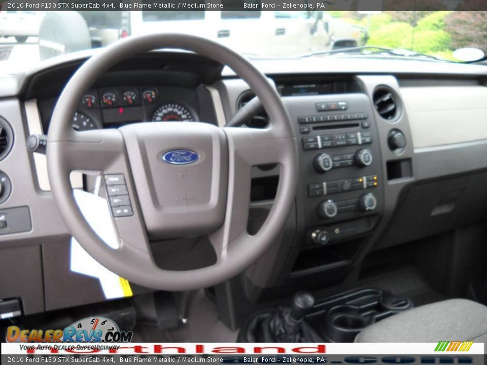 2010 Ford F150 STX SuperCab 4x4 Blue Flame Metallic / Medium Stone Photo #14