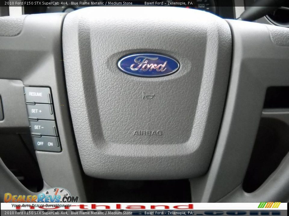 2010 Ford F150 STX SuperCab 4x4 Blue Flame Metallic / Medium Stone Photo #19
