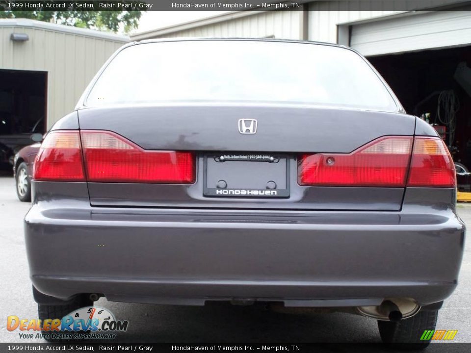 1999 Honda Accord LX Sedan Raisin Pearl / Gray Photo #2