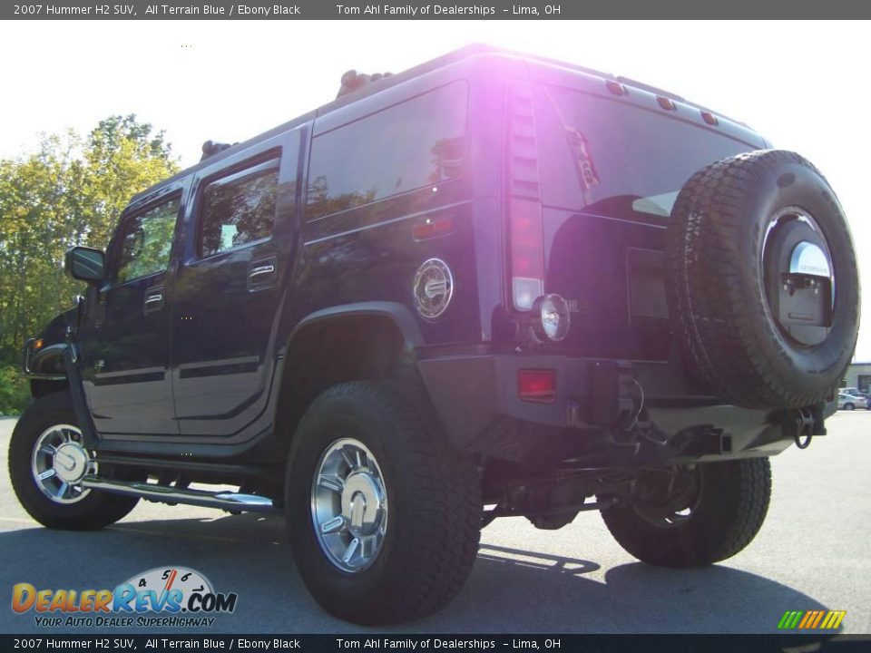 2007 Hummer H2 SUV All Terrain Blue / Ebony Black Photo #4