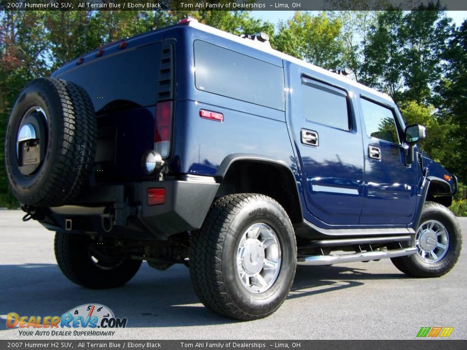 2007 Hummer H2 SUV All Terrain Blue / Ebony Black Photo #7