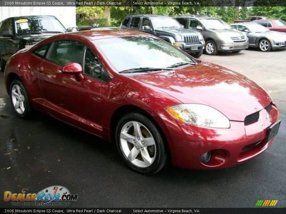 2006 Mitsubishi Eclipse GS Coupe Ultra Red Pearl / Dark Charcoal Photo #5