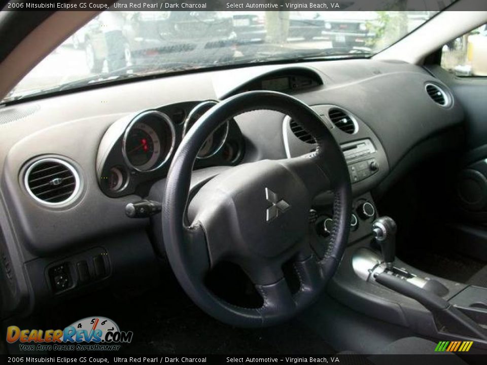 2006 Mitsubishi Eclipse GS Coupe Ultra Red Pearl / Dark Charcoal Photo #9