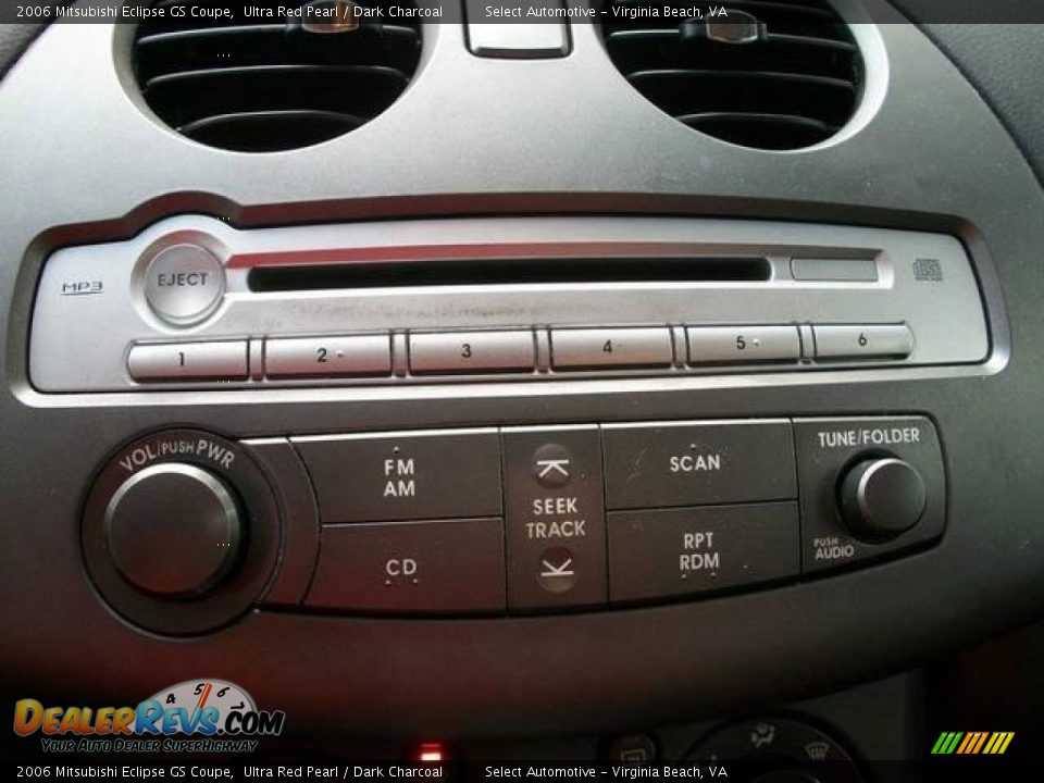 2006 Mitsubishi Eclipse GS Coupe Ultra Red Pearl / Dark Charcoal Photo #10