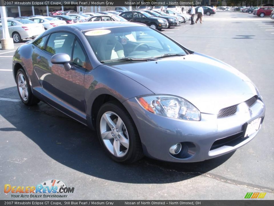 2007 Mitsubishi Eclipse GT Coupe Still Blue Pearl / Medium Gray Photo #3