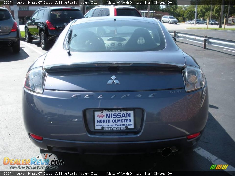 2007 Mitsubishi Eclipse GT Coupe Still Blue Pearl / Medium Gray Photo #7