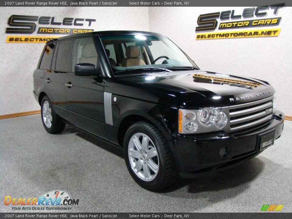 2007 Land Rover Range Rover HSE Java Black Pearl / Sand/Jet Photo #3