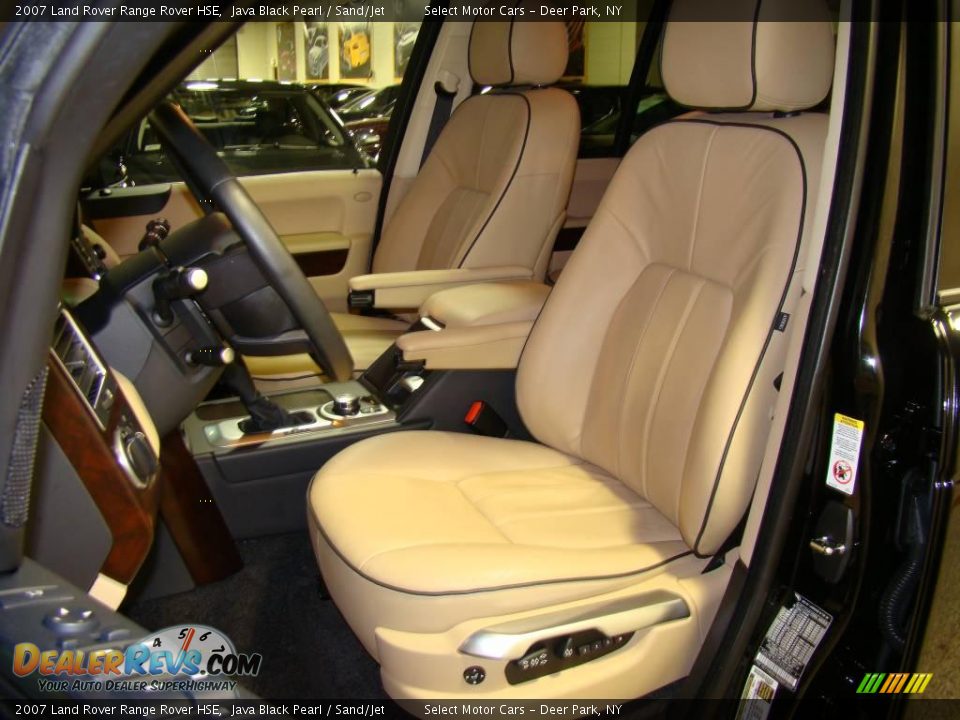 2007 Land Rover Range Rover HSE Java Black Pearl / Sand/Jet Photo #7