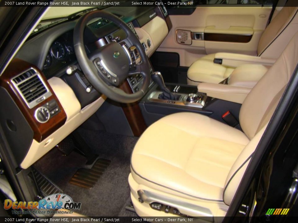 2007 Land Rover Range Rover HSE Java Black Pearl / Sand/Jet Photo #8