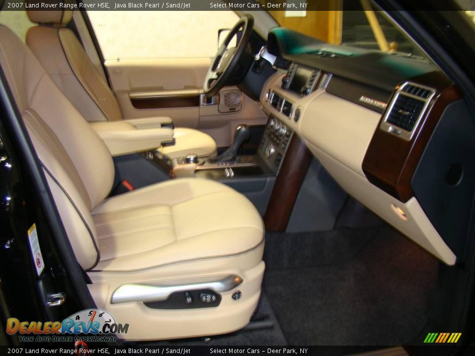 2007 Land Rover Range Rover HSE Java Black Pearl / Sand/Jet Photo #13