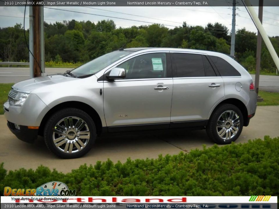 2010 Lincoln MKX AWD Ingot Silver Metallic / Medium Light Stone Photo #5