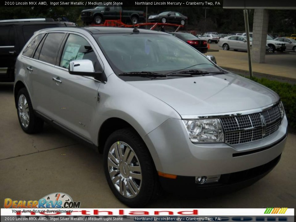 2010 Lincoln MKX AWD Ingot Silver Metallic / Medium Light Stone Photo #14