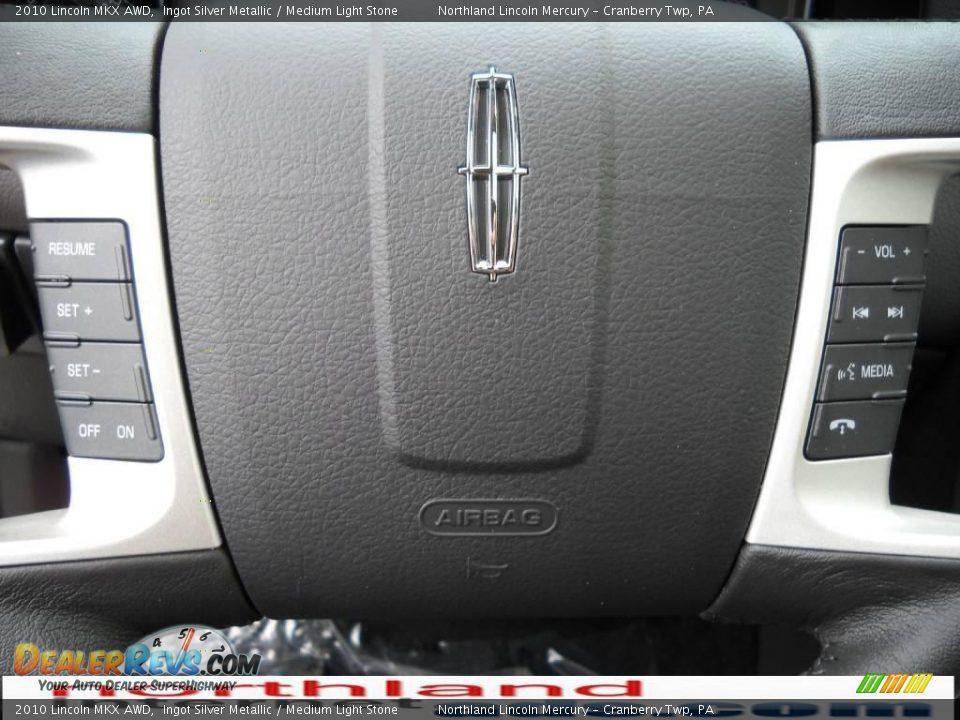 2010 Lincoln MKX AWD Ingot Silver Metallic / Medium Light Stone Photo #19