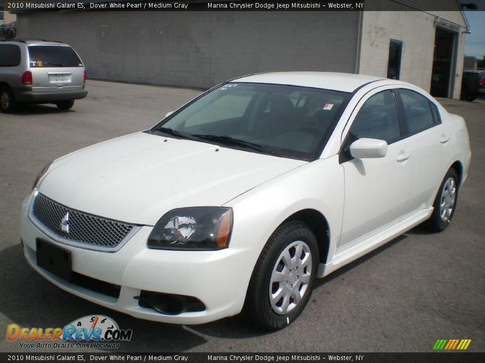2010 Mitsubishi Galant ES Dover White Pearl / Medium Gray Photo #1