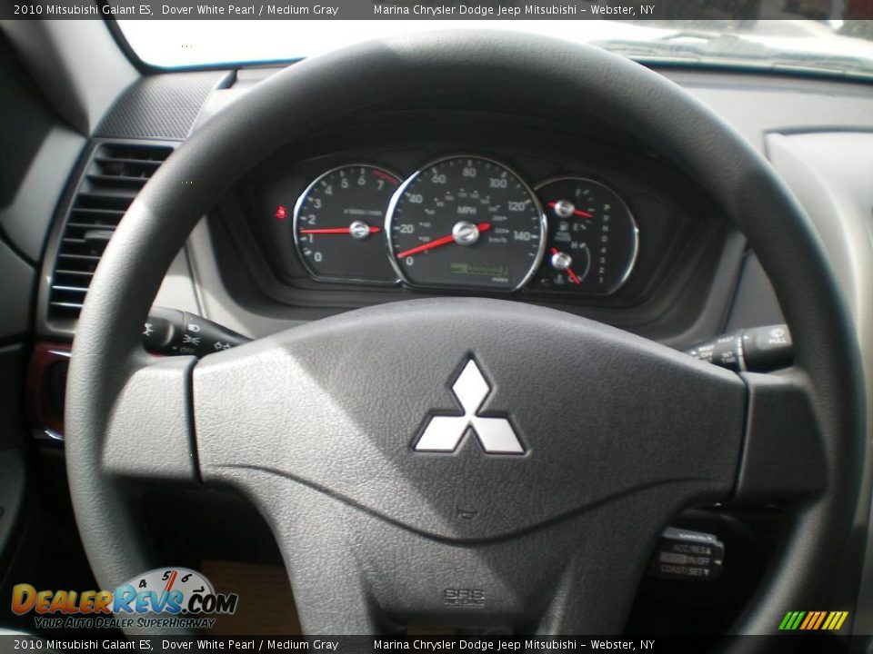 2010 Mitsubishi Galant ES Dover White Pearl / Medium Gray Photo #5