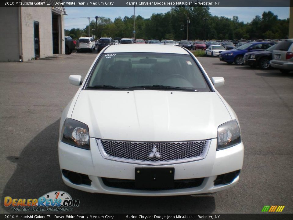 2010 Mitsubishi Galant ES Dover White Pearl / Medium Gray Photo #12