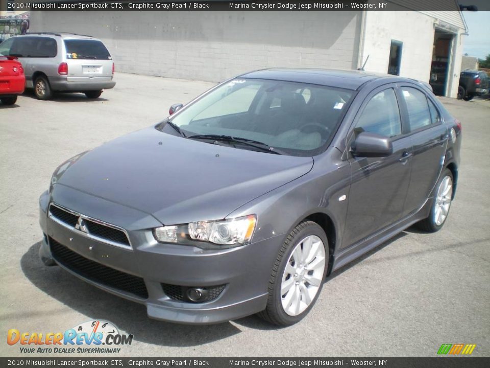 2010 Mitsubishi Lancer Sportback GTS Graphite Gray Pearl / Black Photo #1