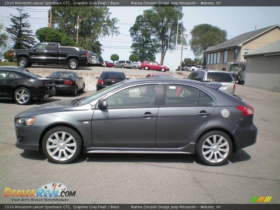 2010 Mitsubishi Lancer Sportback GTS Graphite Gray Pearl / Black Photo #8