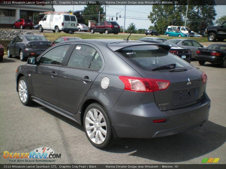 2010 Mitsubishi Lancer Sportback GTS Graphite Gray Pearl / Black Photo #9