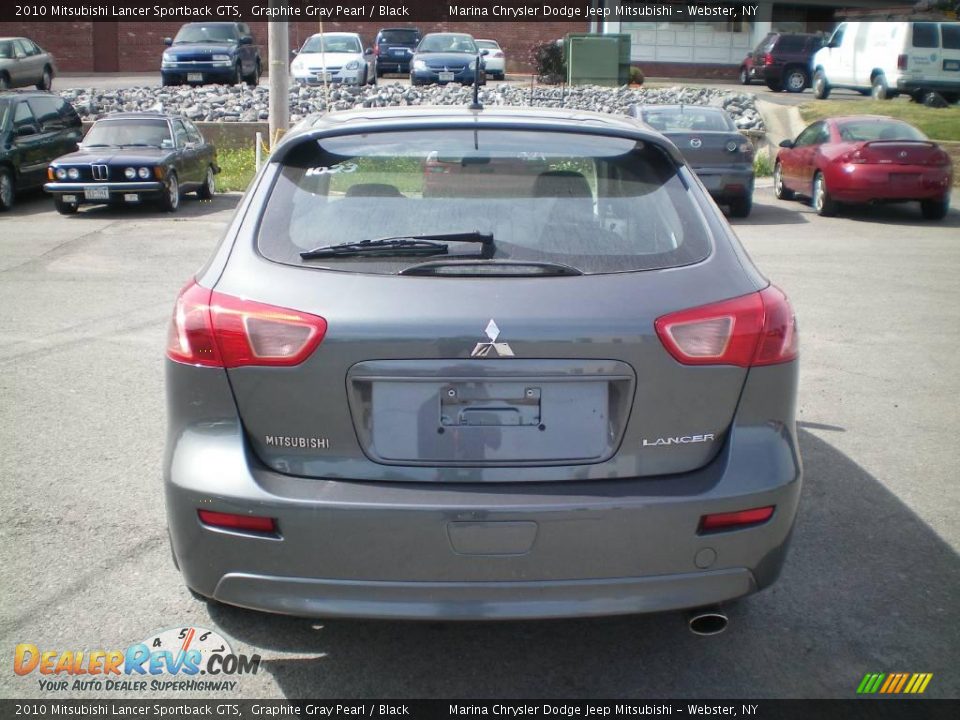 2010 Mitsubishi Lancer Sportback GTS Graphite Gray Pearl / Black Photo #10