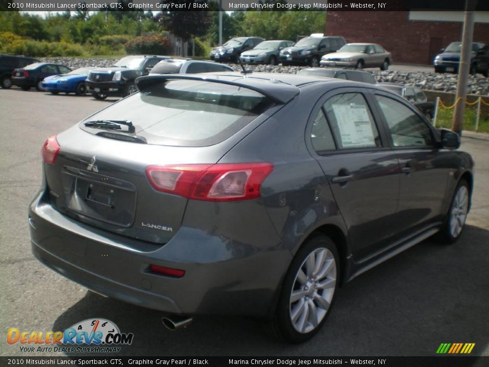 2010 Mitsubishi Lancer Sportback GTS Graphite Gray Pearl / Black Photo #11