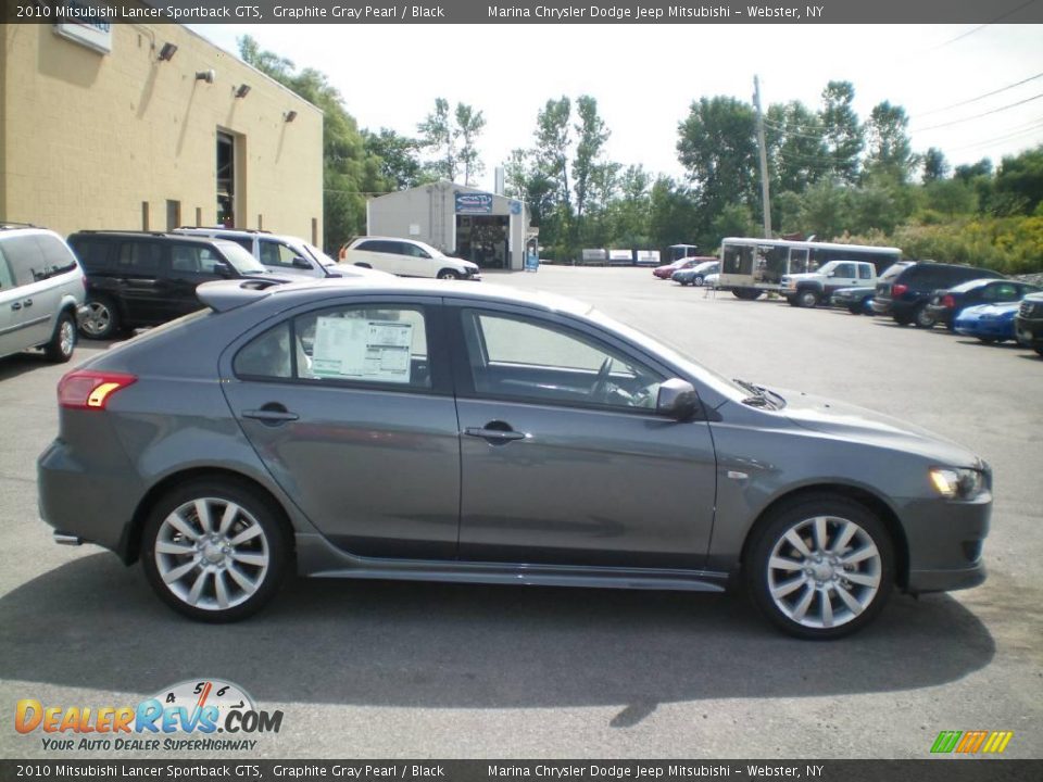 2010 Mitsubishi Lancer Sportback GTS Graphite Gray Pearl / Black Photo #12