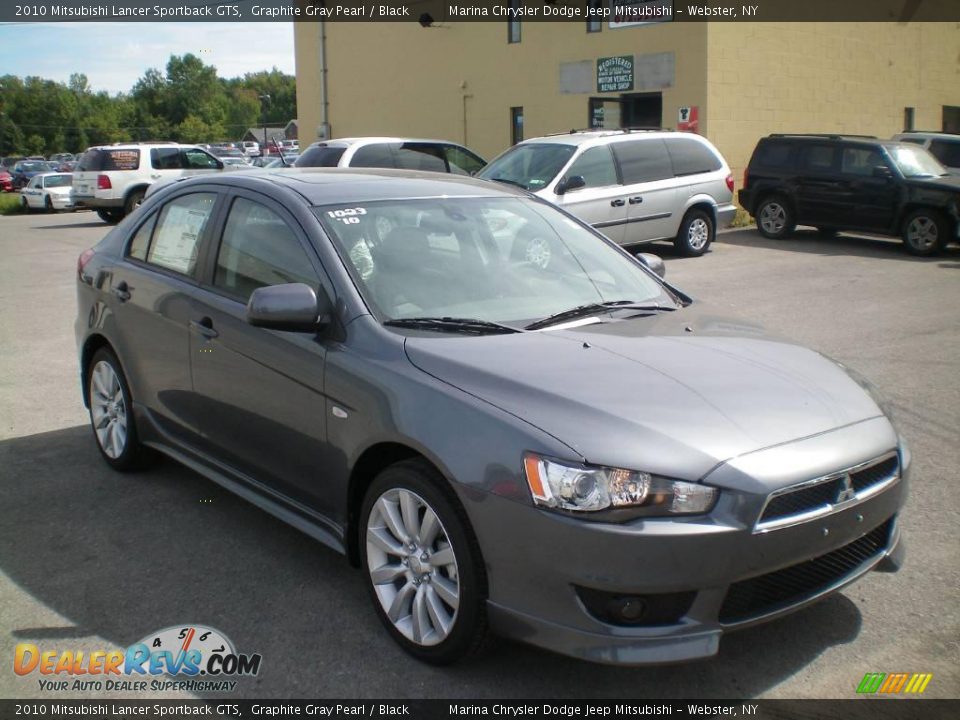 2010 Mitsubishi Lancer Sportback GTS Graphite Gray Pearl / Black Photo #13