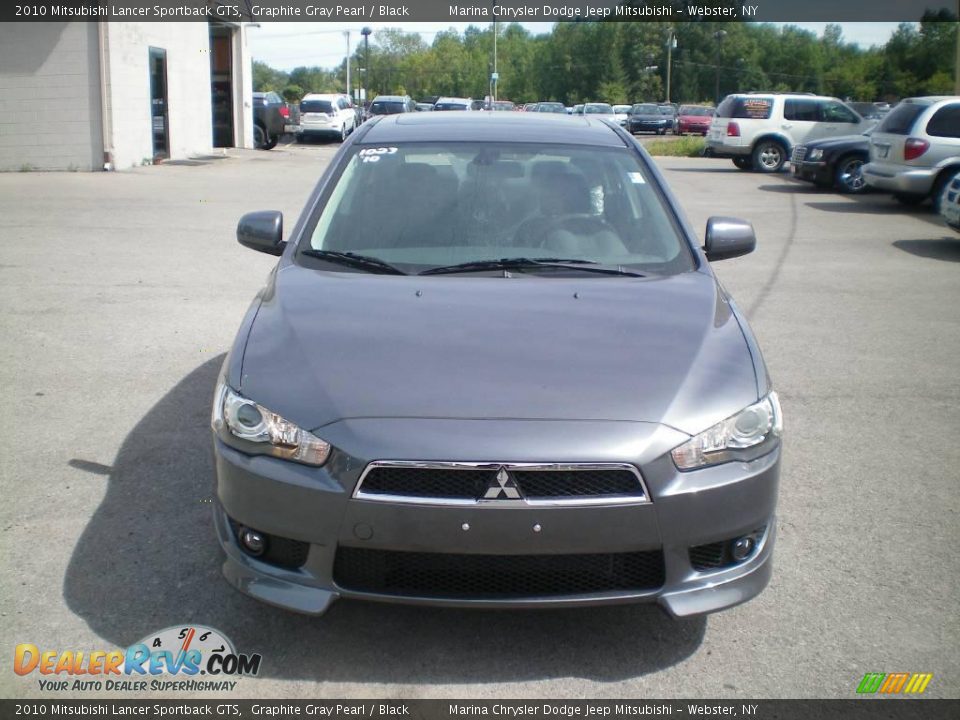 2010 Mitsubishi Lancer Sportback GTS Graphite Gray Pearl / Black Photo #14