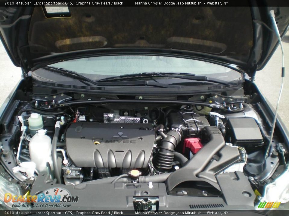 2010 Mitsubishi Lancer Sportback GTS Graphite Gray Pearl / Black Photo #16
