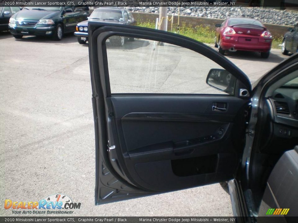 2010 Mitsubishi Lancer Sportback GTS Graphite Gray Pearl / Black Photo #17
