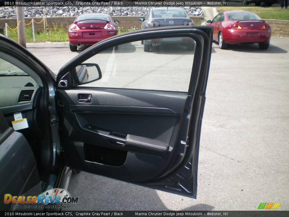 2010 Mitsubishi Lancer Sportback GTS Graphite Gray Pearl / Black Photo #24