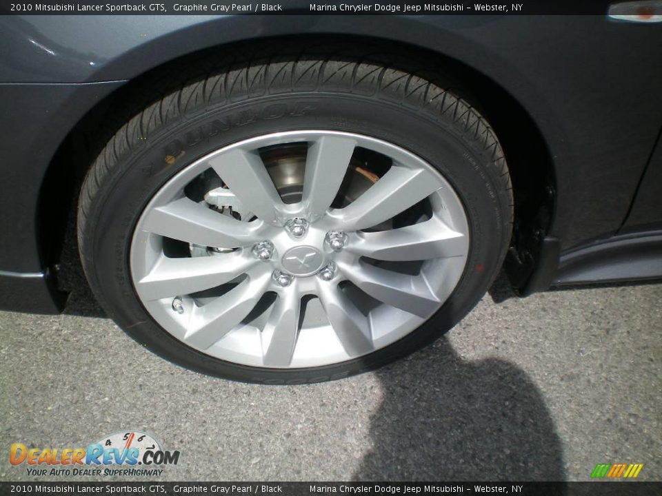 2010 Mitsubishi Lancer Sportback GTS Graphite Gray Pearl / Black Photo #26