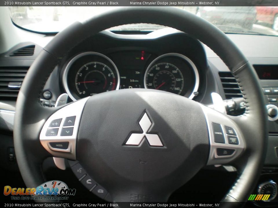 2010 Mitsubishi Lancer Sportback GTS Graphite Gray Pearl / Black Photo #28